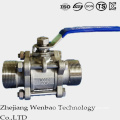 3PC External Male Thread Quick Installed Full Port Ball Valve